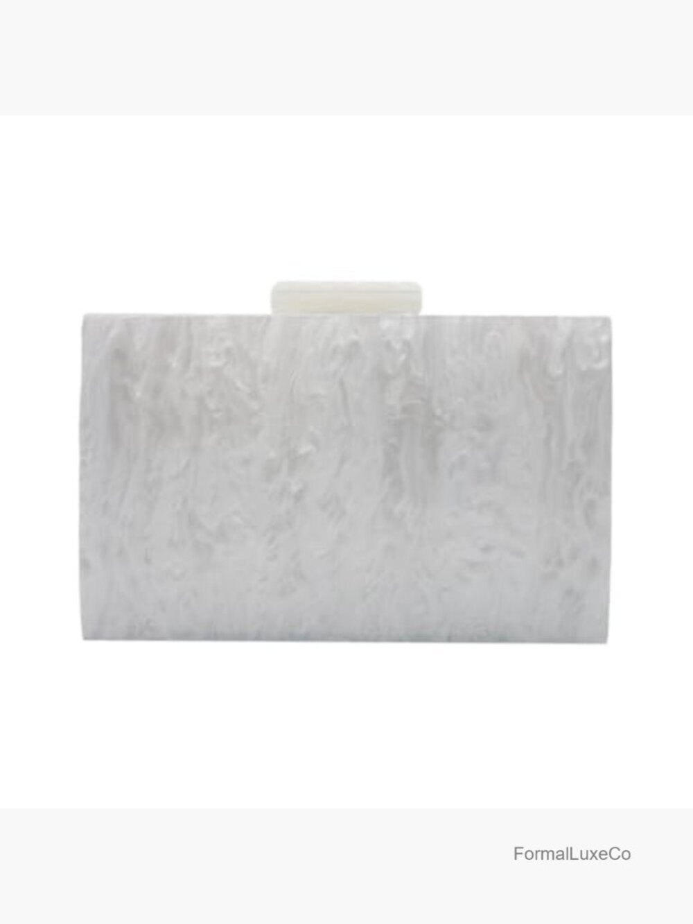 Acrylic Evening Clutch Bag Box Purse Handbag Wedding Banquet Cocktail Chain - Picture 4 of 7